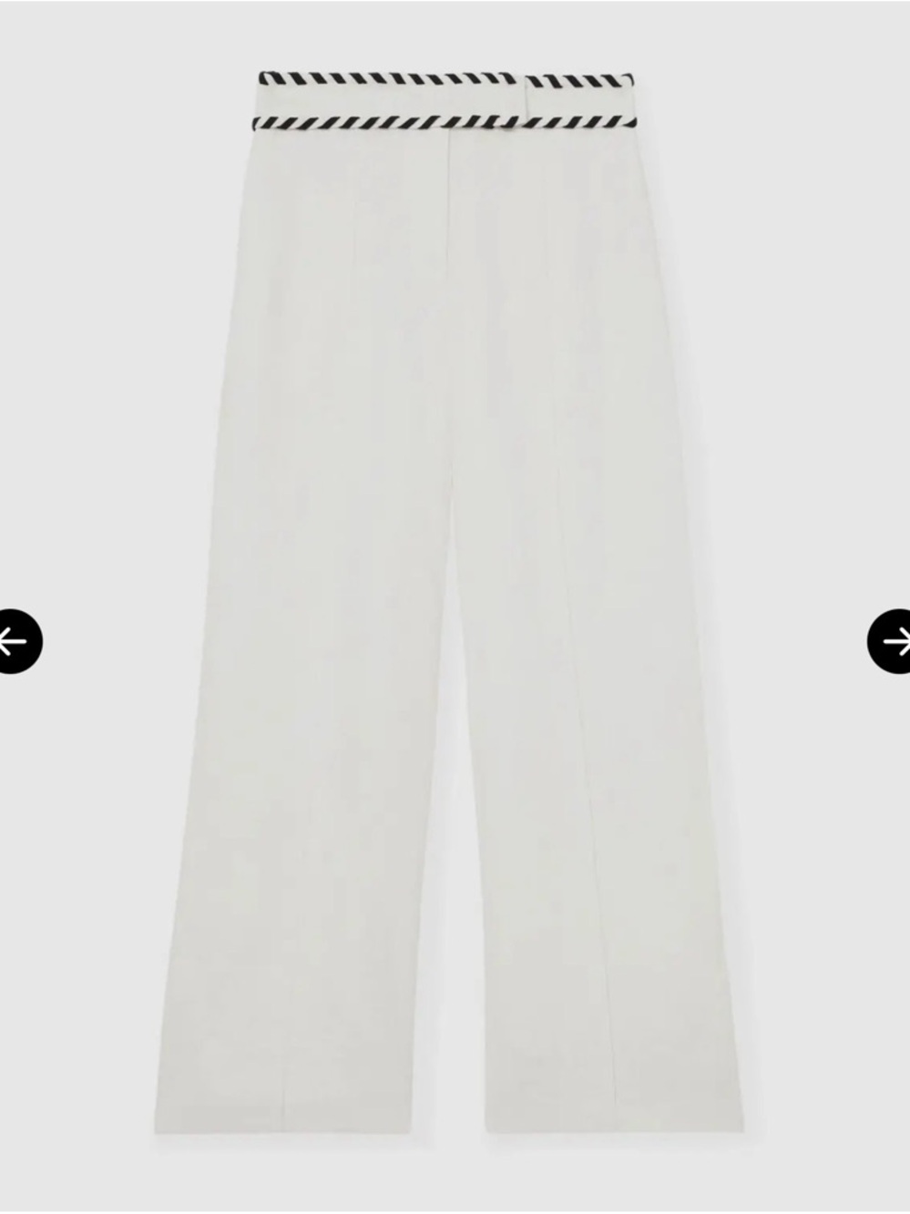 Reiss Fawn Wide Leg Linen Pant NWT - Picture 2 of 12